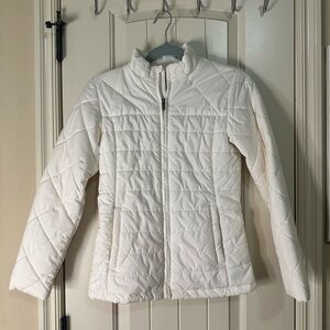 Copper Key White Puffer Jacket for Kids